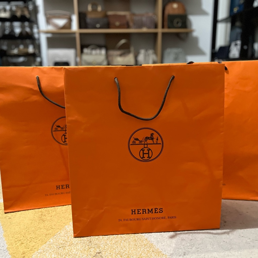 Authentic Hermes Shopping Bag